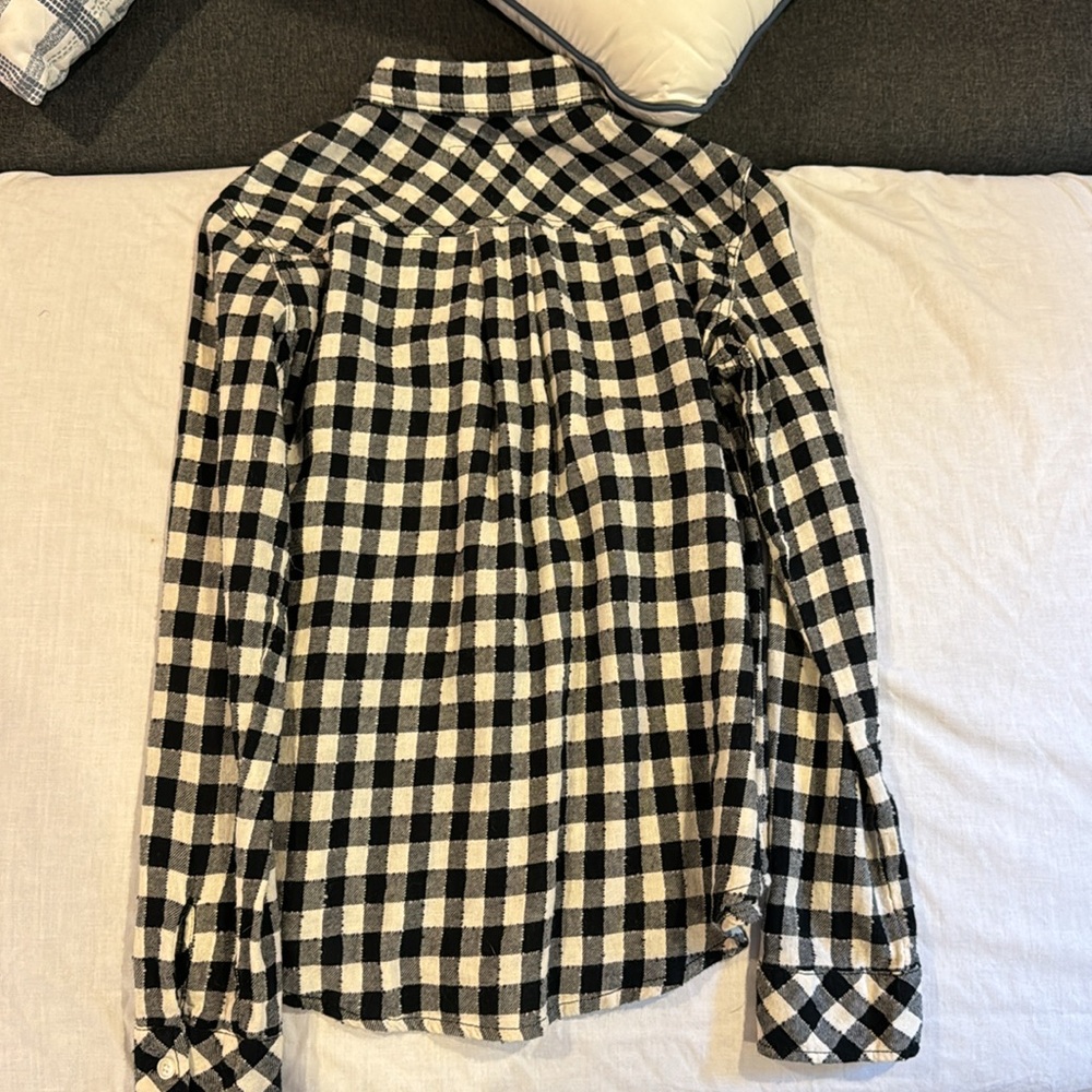 Current/Elliot Plaid Flannel Button Down Blouse B… - image 4